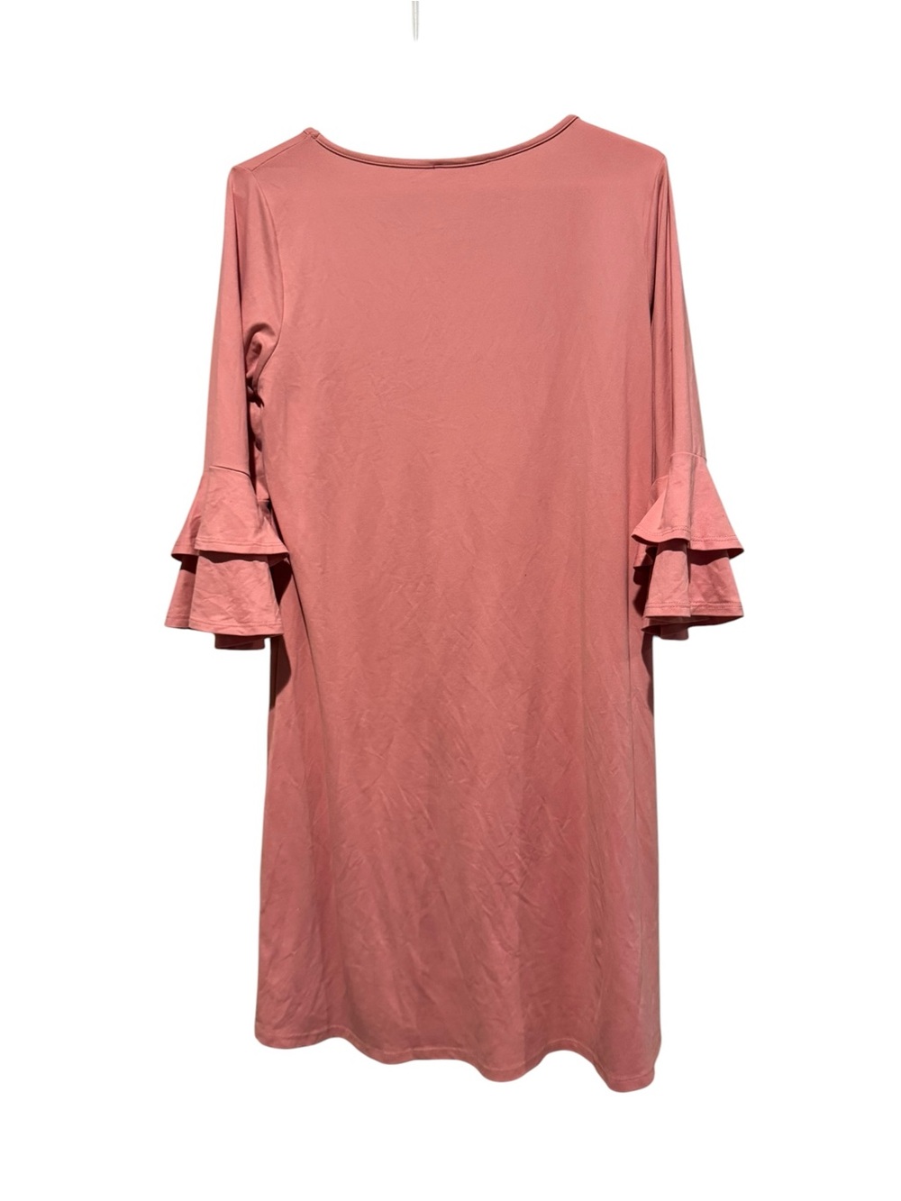ANDREE BY UNIT Dusty Rose Ruffle-Sleeve Midi Dress - Picture 3 of 3